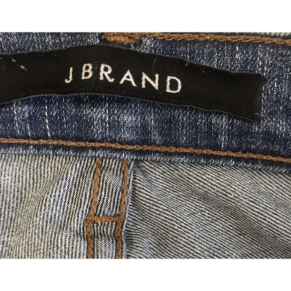 J Brand Bliss Ankle Zip Medium Wash Denim Blue Jeans Skinny Pants Mid Rise Sz 25 - Picture 7 of 9